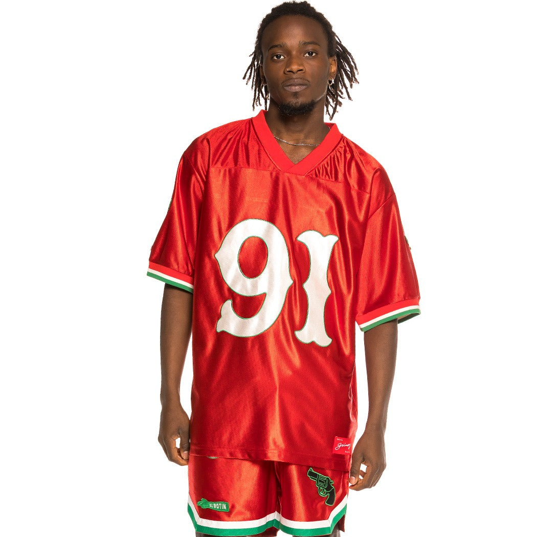 Grimey Football Jersey Red